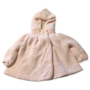 Vintage 1990s Baby Dove Knit Sweater Jacket Hooded